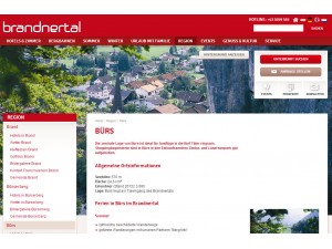 Bürs im Brandnertal - Vorarlberg - Urlaubsort mit Tourismusbüro